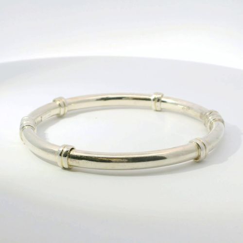 Silver bracelet front view