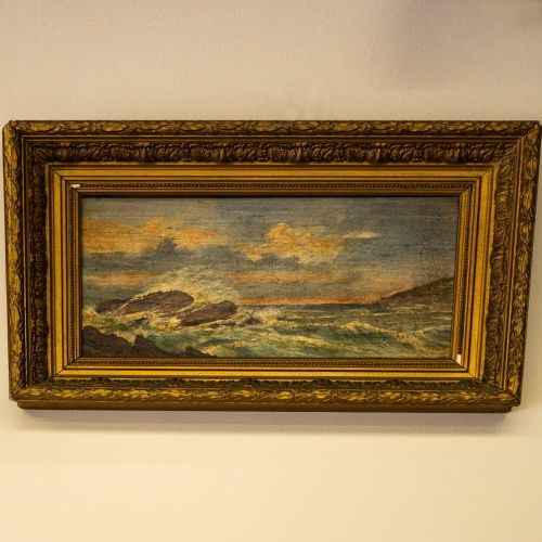 Seascape. Oil On Board.