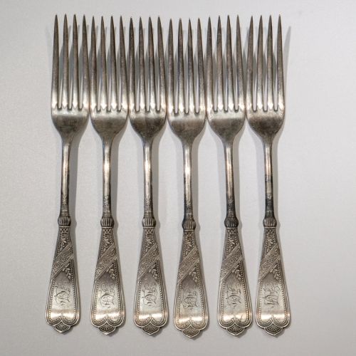 Silver Plated Rogers Bro. Forks Newport Pattern