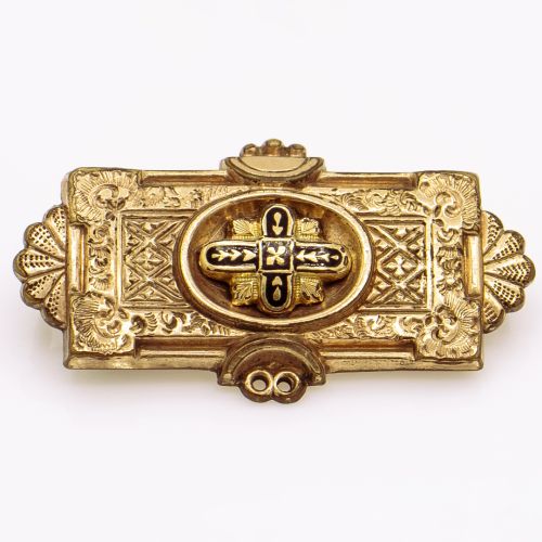 Antique Victorian 9k Rose Gold Brooch