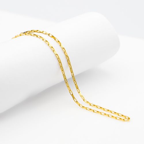 Estate 14K Yellow Gold Anklet Paperclip Links