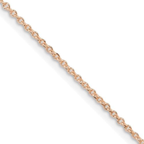 585 Pink Gold Cable Chain Necklace – 22”