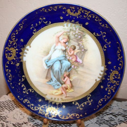 Antique Royal Vienna Porcelain Cabinet Plate