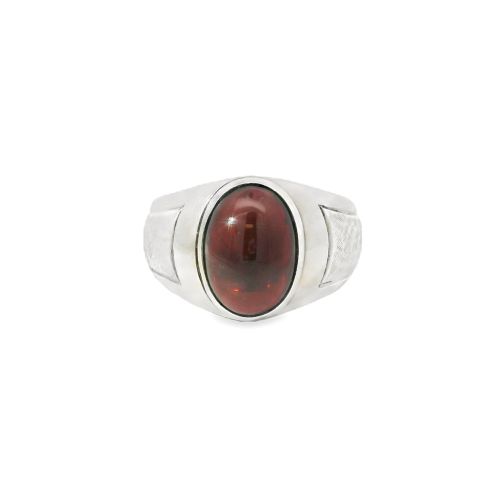 Classic Almandine Garnet Sterling Silver 925 Ring