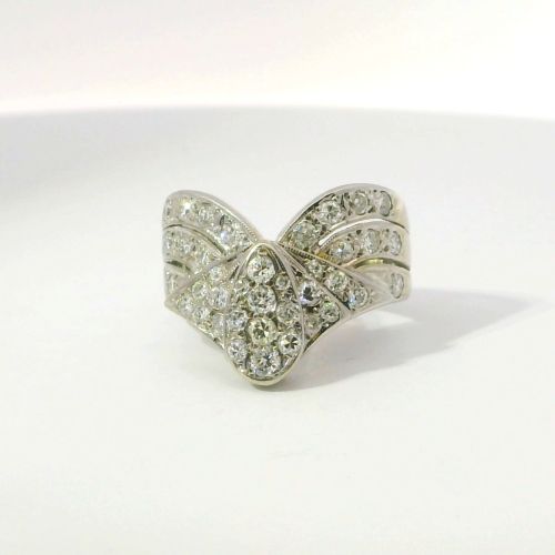 14K White Gold Diamond Ring, 1 ct. TW, Size 6