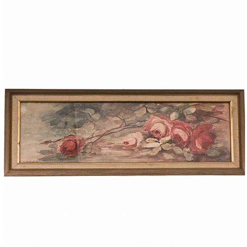 Paper Watercolor. Roses.