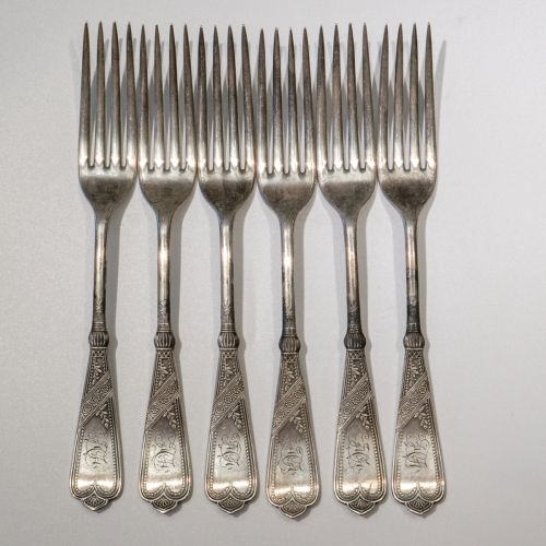 Silver Plated Rogers Bro. Forks Newport Pattern 