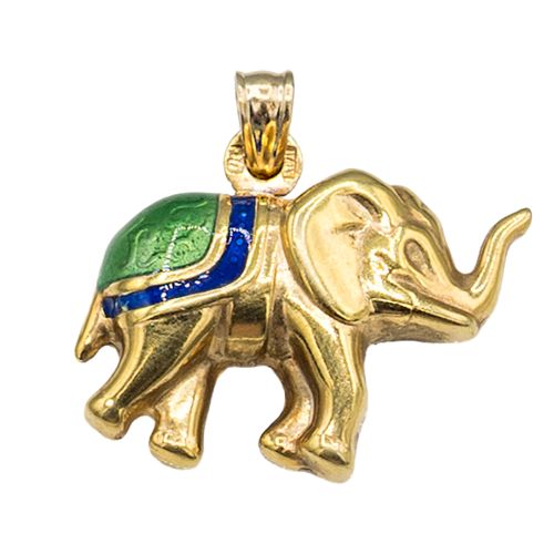 Estate 14k Gold Elefant Charm