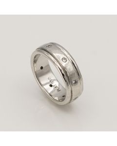 Estate Platinum and Diamond Band 7mm