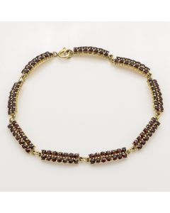 Estate Garnet Vermeil Bracelet