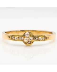 Antique Russian Diamond Gold Bracelet