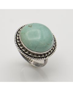 Estate Turquoise 925 Silver Ring
