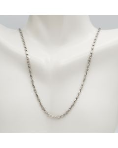 Estate 750 White Gold Chain Necklace