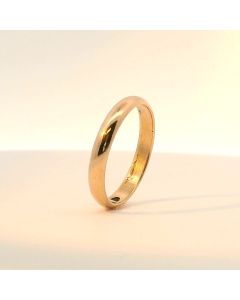 Wedding rose gold band